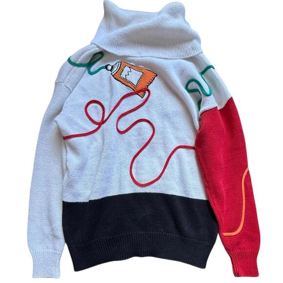 Spree International 1990 Abstract Art Sweater – Size Small - Picture 2 of 8